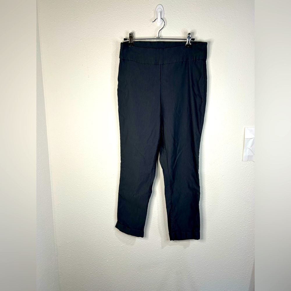 Tribal Women’s Size 10 Gray Cropped Ankle Pants Pull-On Stretch Travel Comfort - Picture 2 of 8